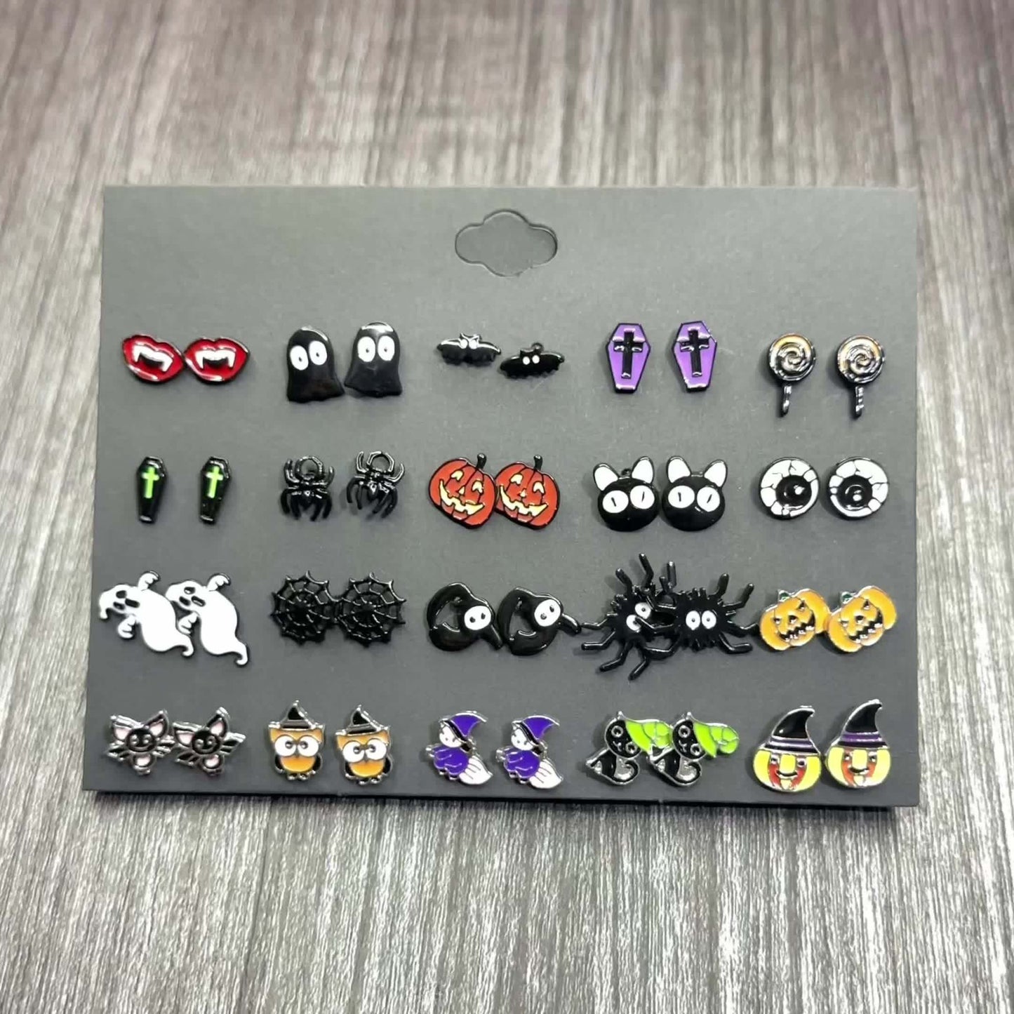 20-Piece Halloween Earring Set