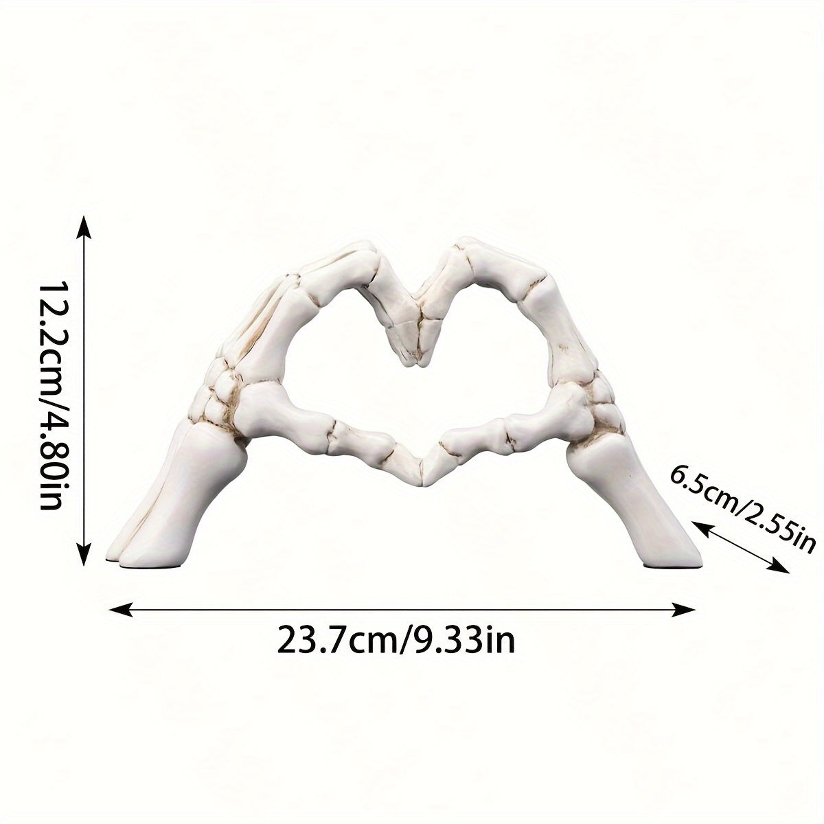 Resin Hand Bone Couple Statue