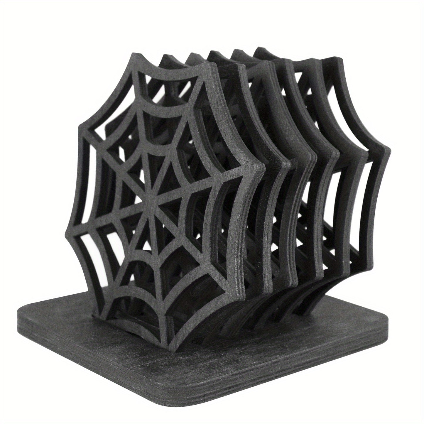 7-Piece Spider Web Coasters Set