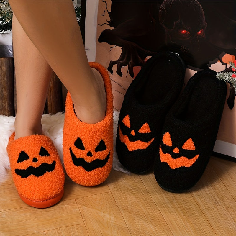 Pumpkin Fuzzy Slippers