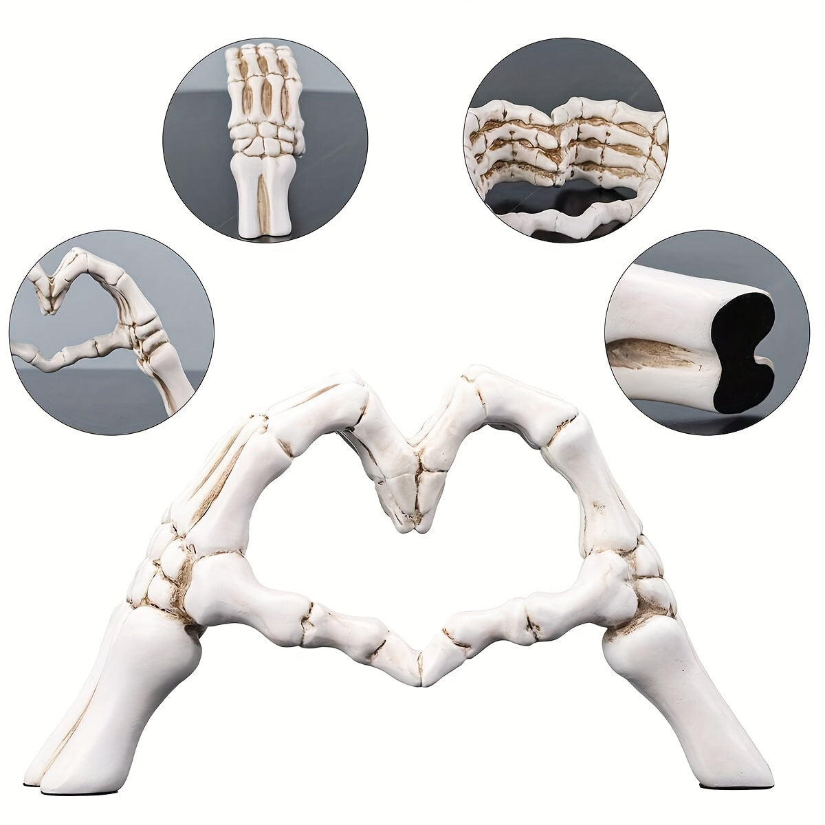 Resin Hand Bone Couple Statue