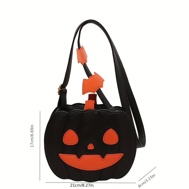 Spooky Fun Halloween Pumpkin Crossbody Bag