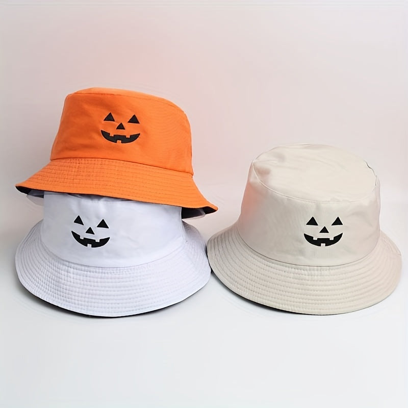 Halloween Pumpkin Face Bucket Hat