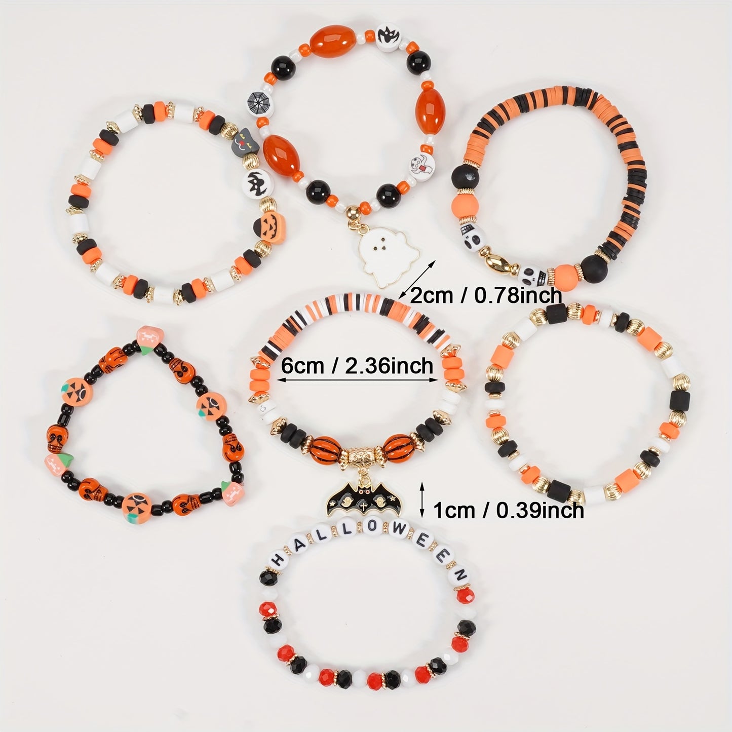 Halloween Multilayer Charm Bracelet Set