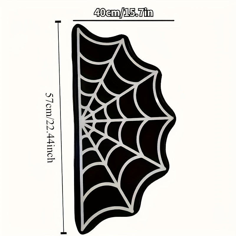 Spooky Halloween Spider Web Area Rug