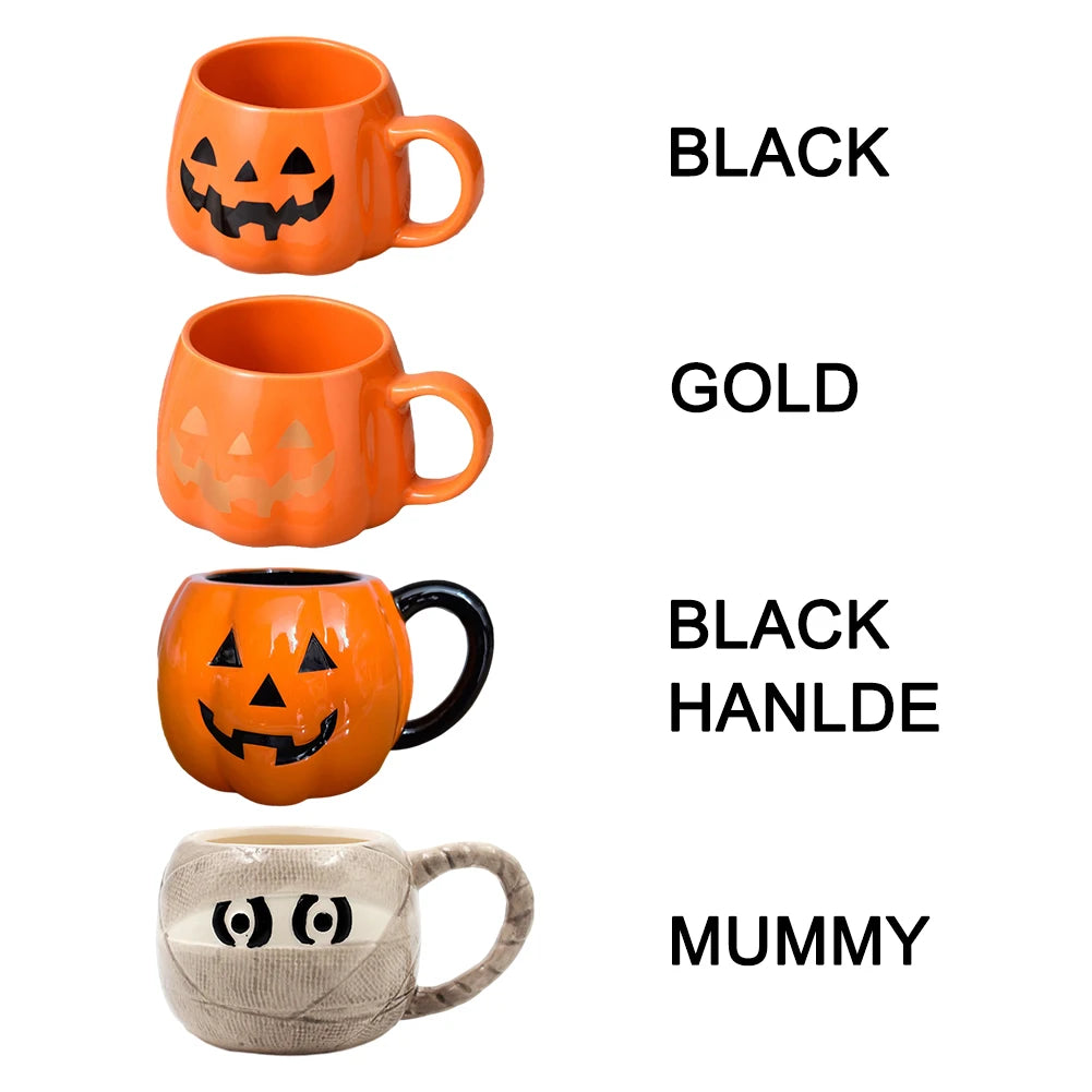 Pumpkin Shape Desktop Coffee Mug