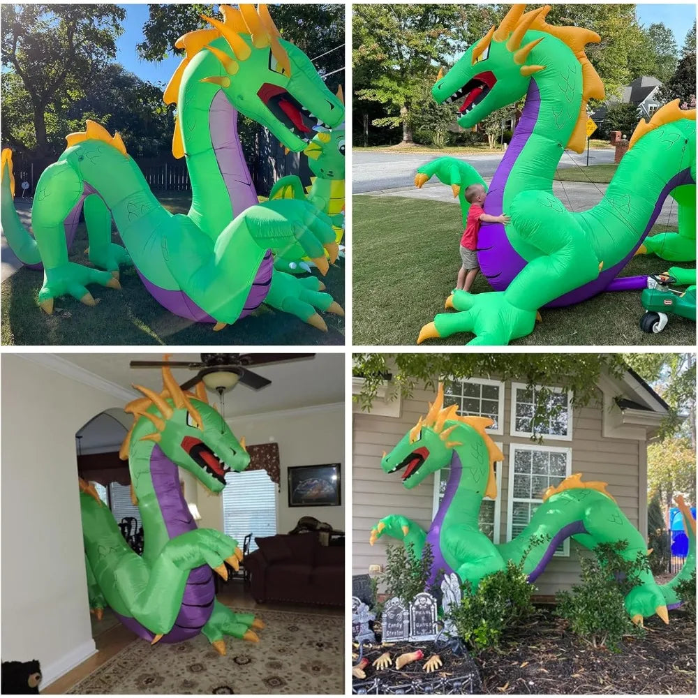 Giant Green Inflatable Dragon