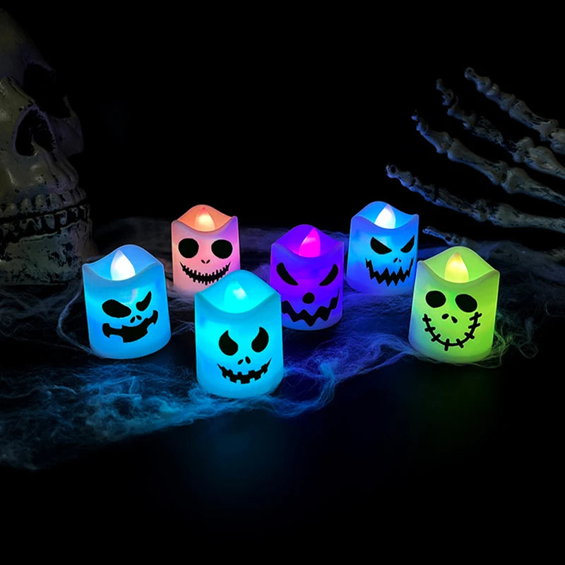 Spooky Halloween Light Candles (6 pack)