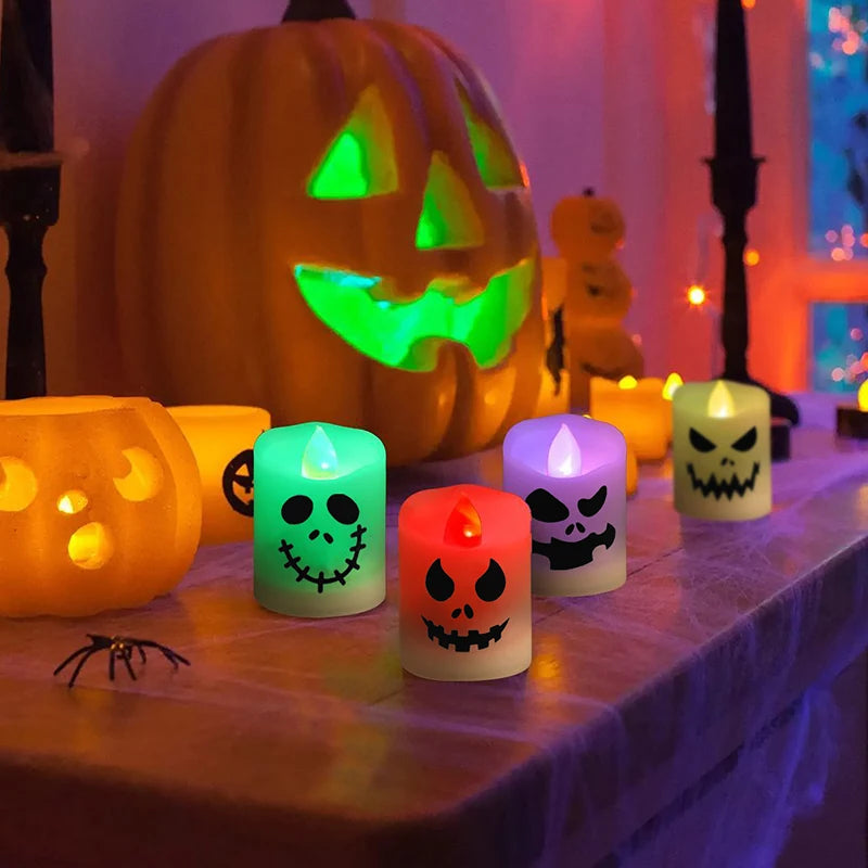 Spooky Halloween Light Candles (6 pack)