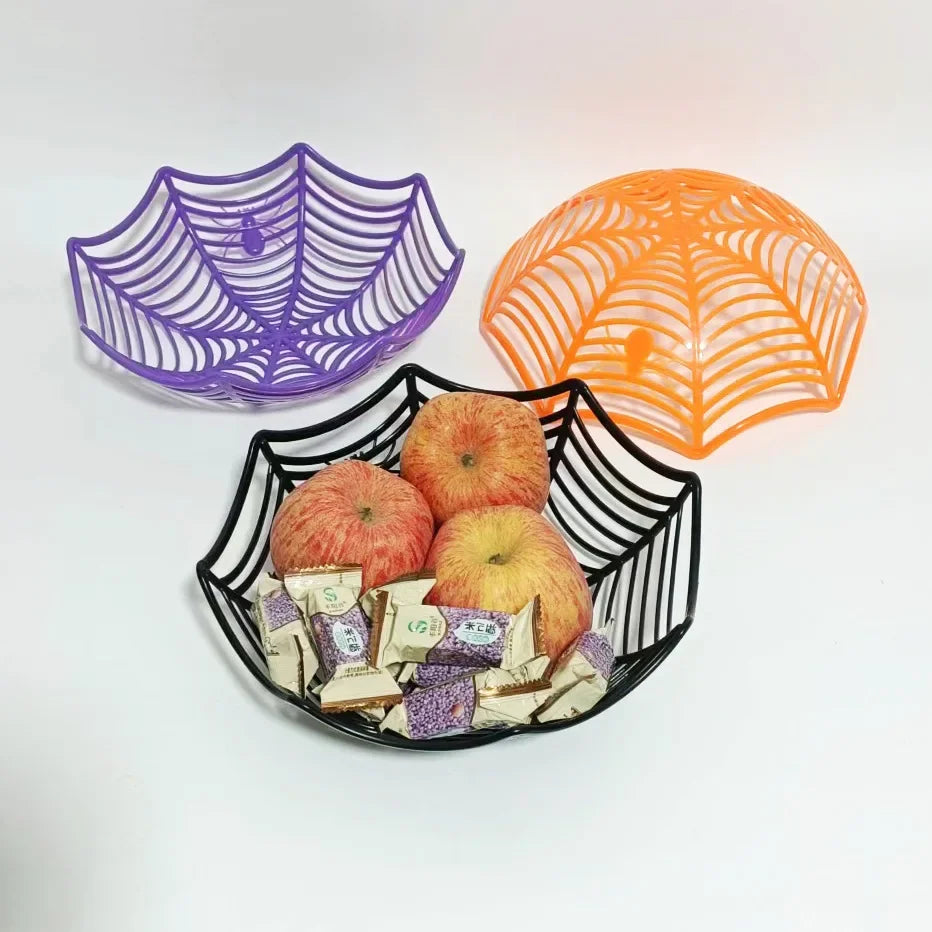 Halloween Black Spider Web Bowl