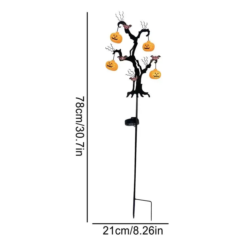 Solar Pumpkin Lights Waterproof Halloween Decor