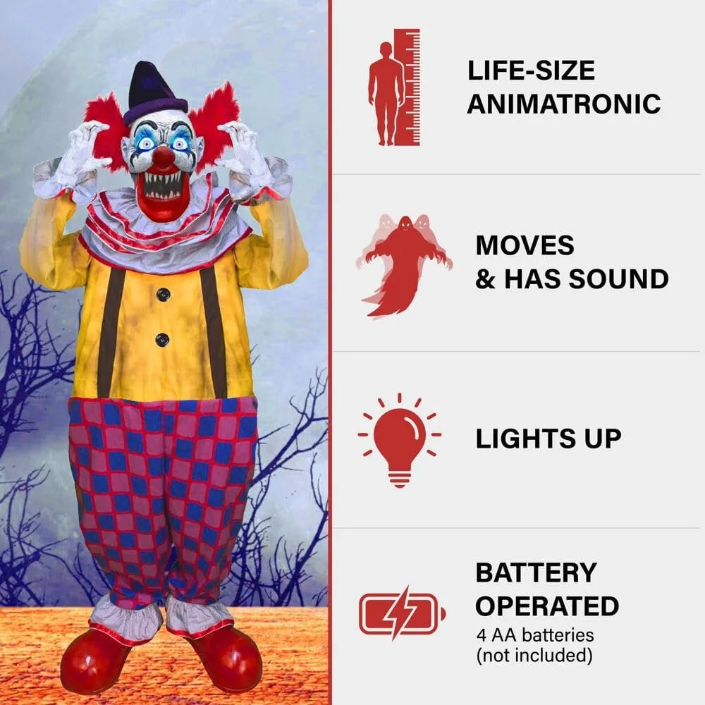 Motion-Activated Clown Animatronic