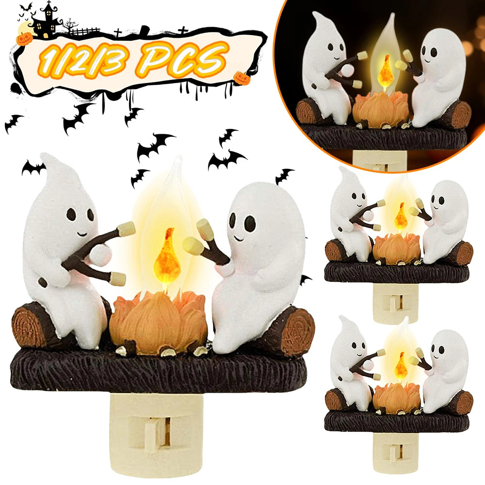 Halloween Ghost Campfire Flicker Flame LED Lamp