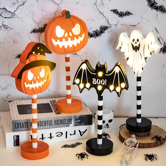 Halloween LED Lamp - Pumpkin, Spider, Bat, Ghost Shapes