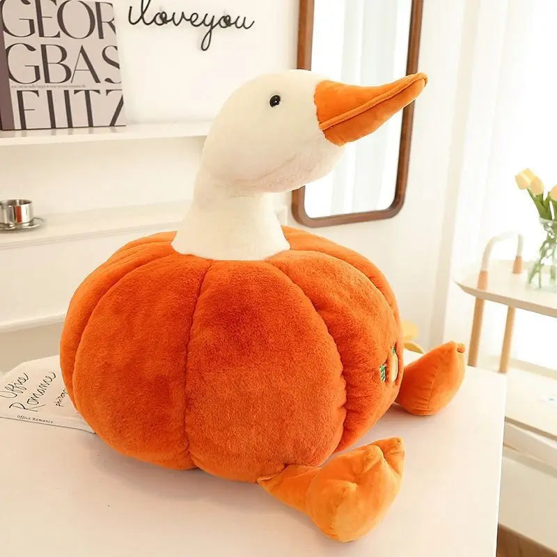 Giant Pumpkin Duck Plush Toy