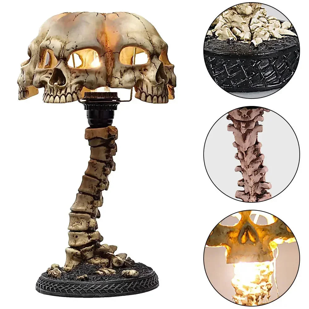 3D Gothic Skull Table Lamp