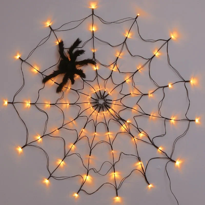 Halloween Spider Web LED Lights