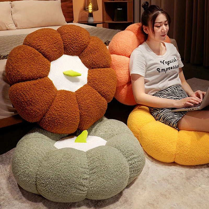 Simulation Pumpkin Futon Cushion