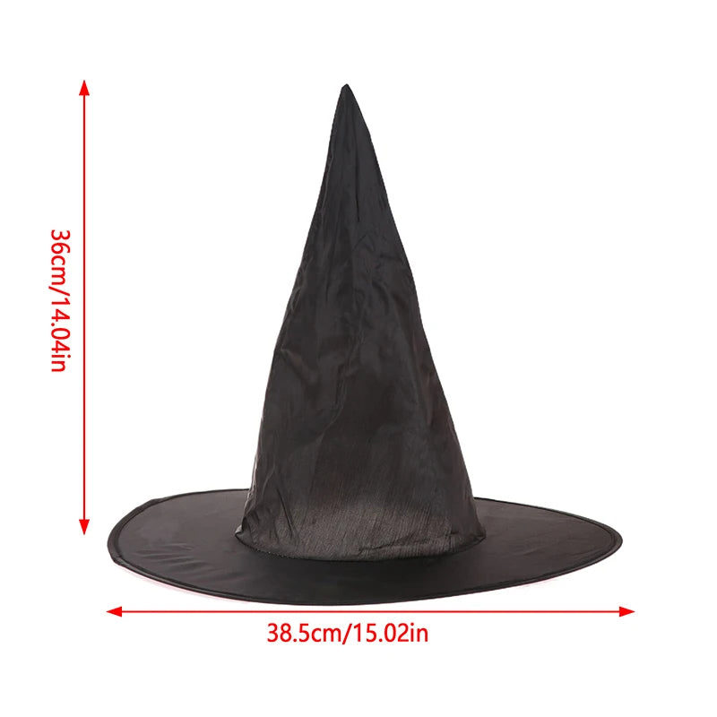 Halloween Black Witch Hat Cap