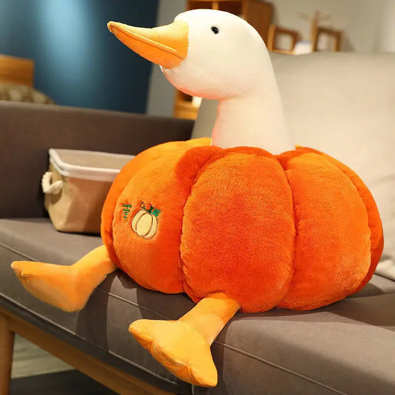 Giant Pumpkin Duck Plush Toy