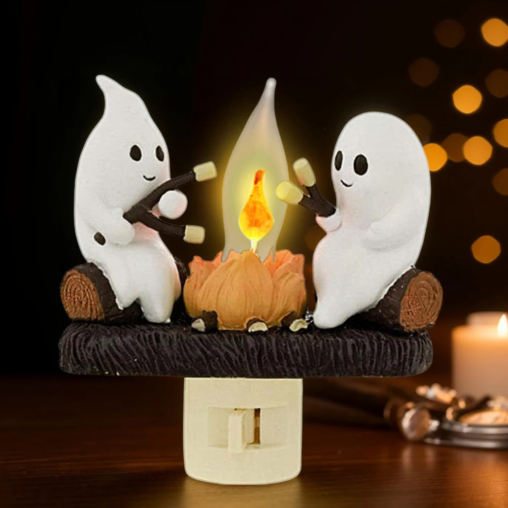 Halloween Ghost Campfire Flicker Flame LED Lamp