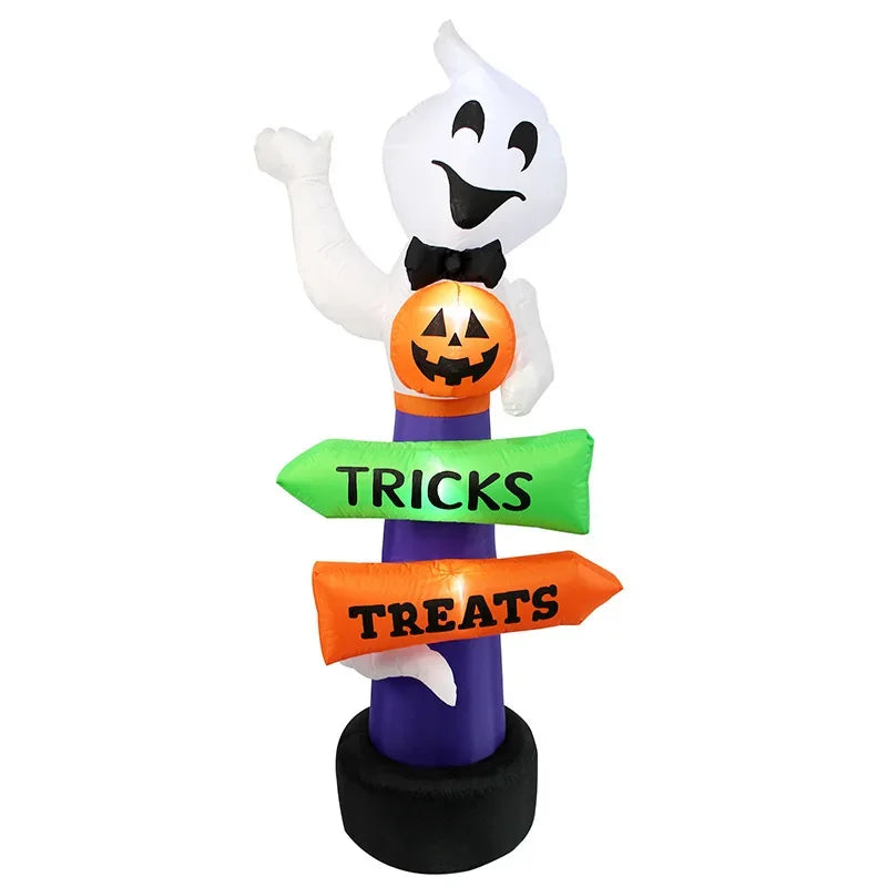 Halloween Inflatable Pumpkin & Ghost with LED Lights