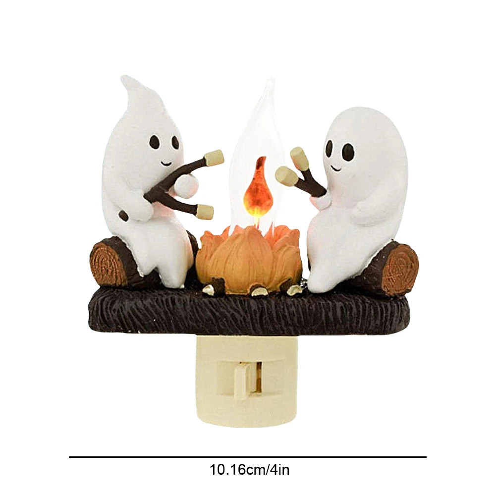 Halloween Ghost Campfire Flicker Flame LED Lamp