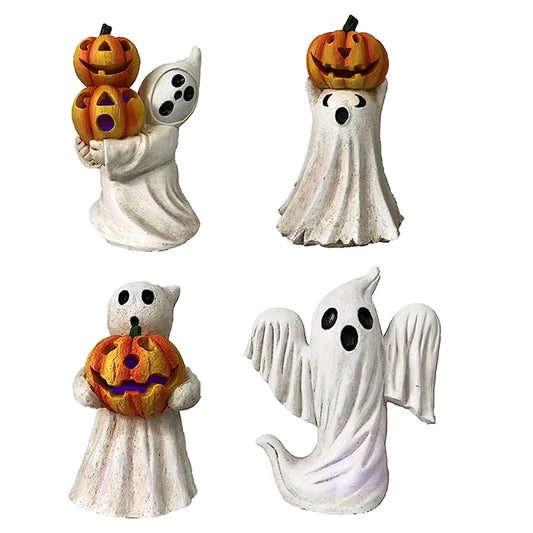 Halloween Ghost Pumpkin Figurines