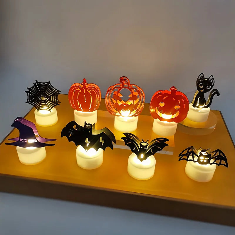 New Halloween LED Ghost Pumpkin Candle Light