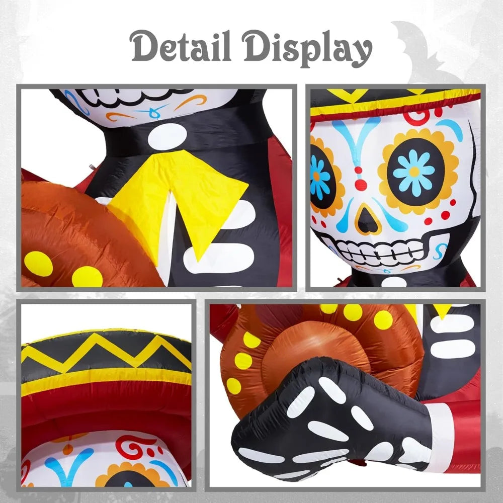 Day of the Dead Inflatable with LED Lights