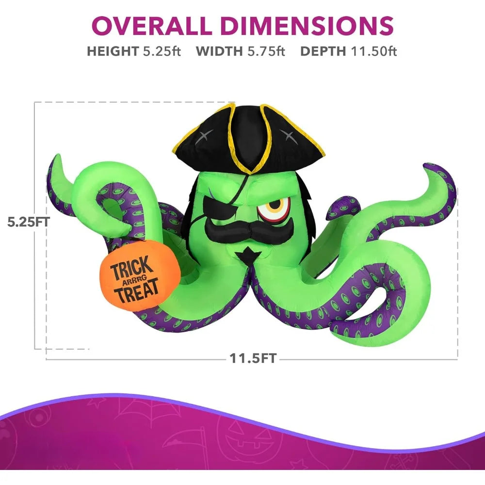 Spooky Pirate Kraken Octopus Inflatable