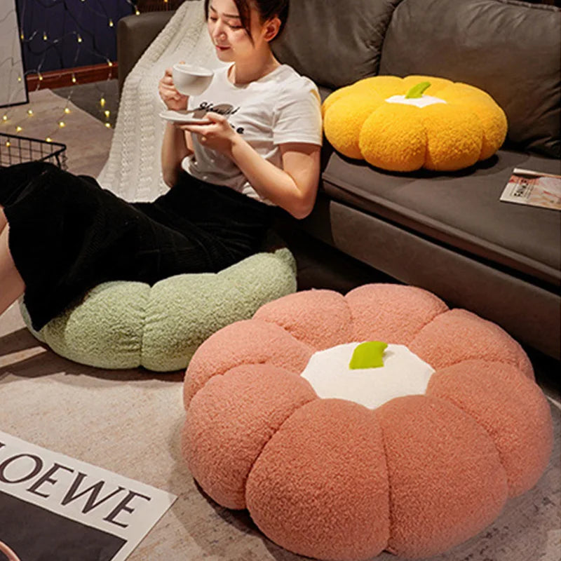 Simulation Pumpkin Futon Cushion