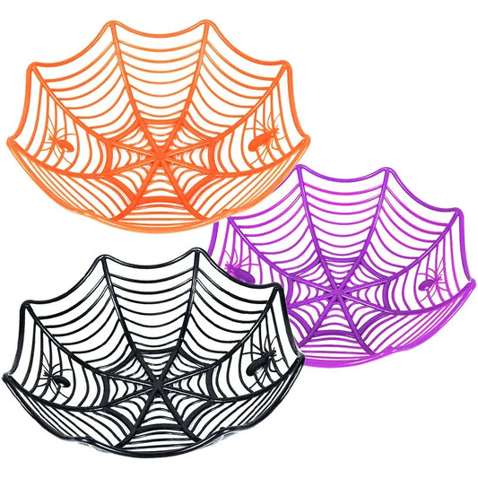 Halloween Black Spider Web Bowl