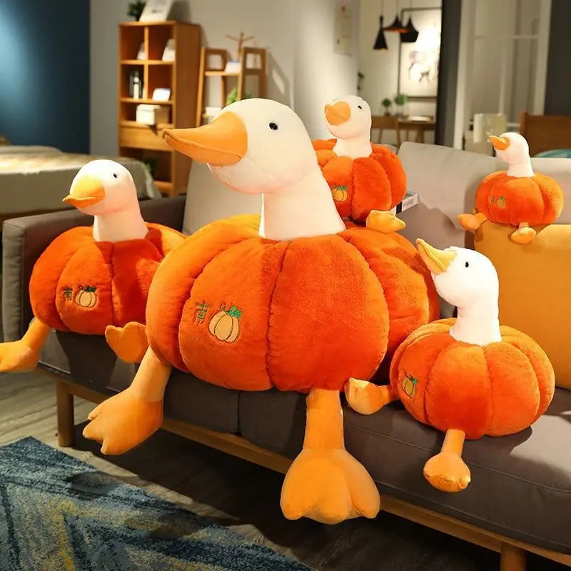 Giant Pumpkin Duck Plush Toy