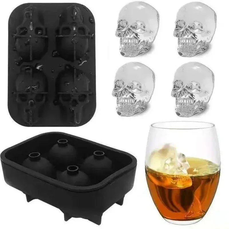 3D Skull Ice Cube Mold