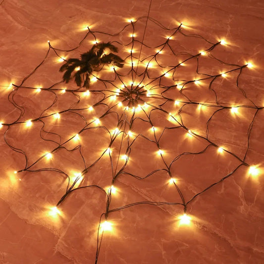 Halloween Spider Web LED Lights