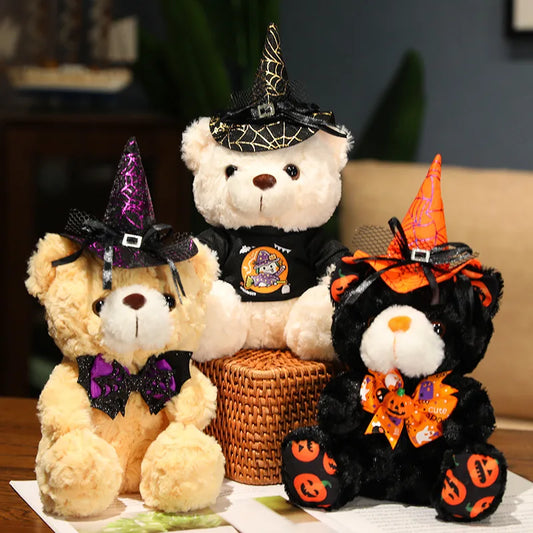 Halloween Teddy Bear with Witch Hat Plushie