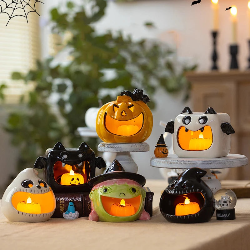 Creative Halloween Cute Ghost Candlestick