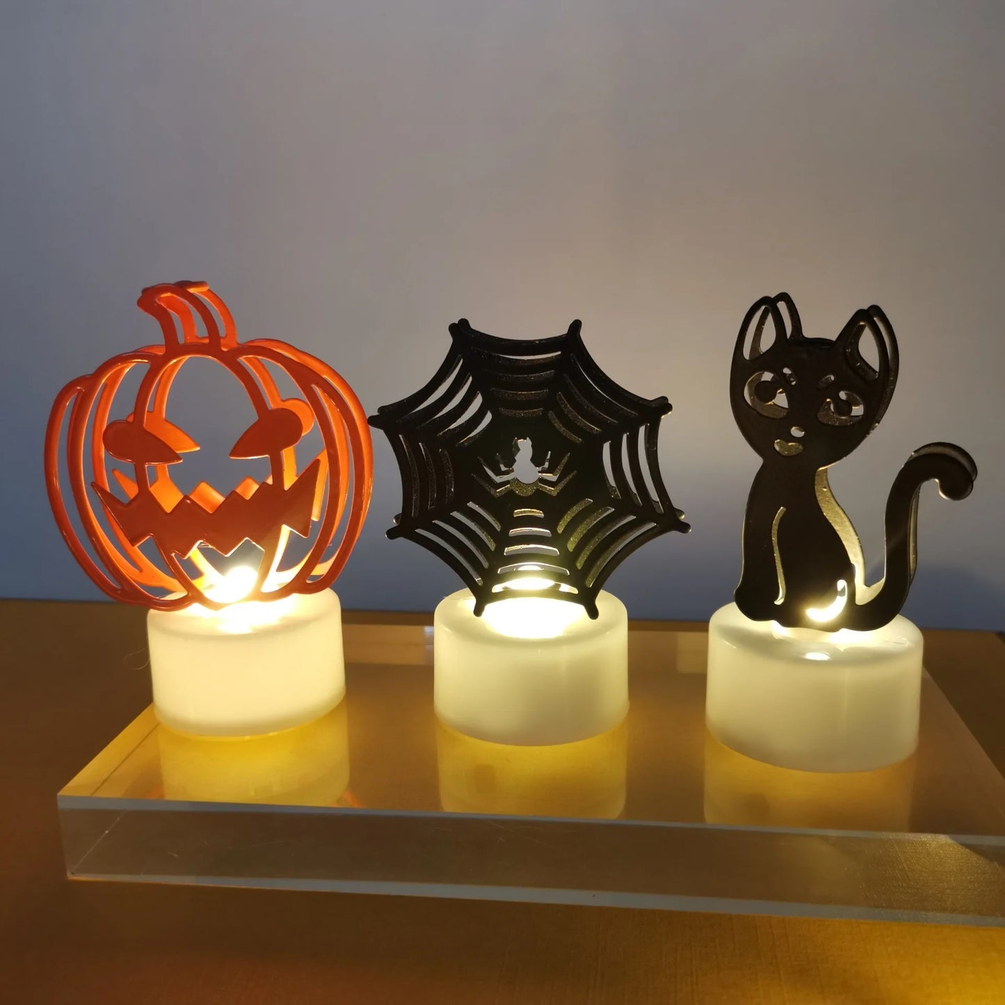 New Halloween LED Ghost Pumpkin Candle Light