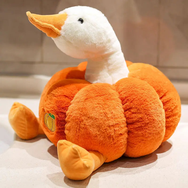 Giant Pumpkin Duck Plush Toy