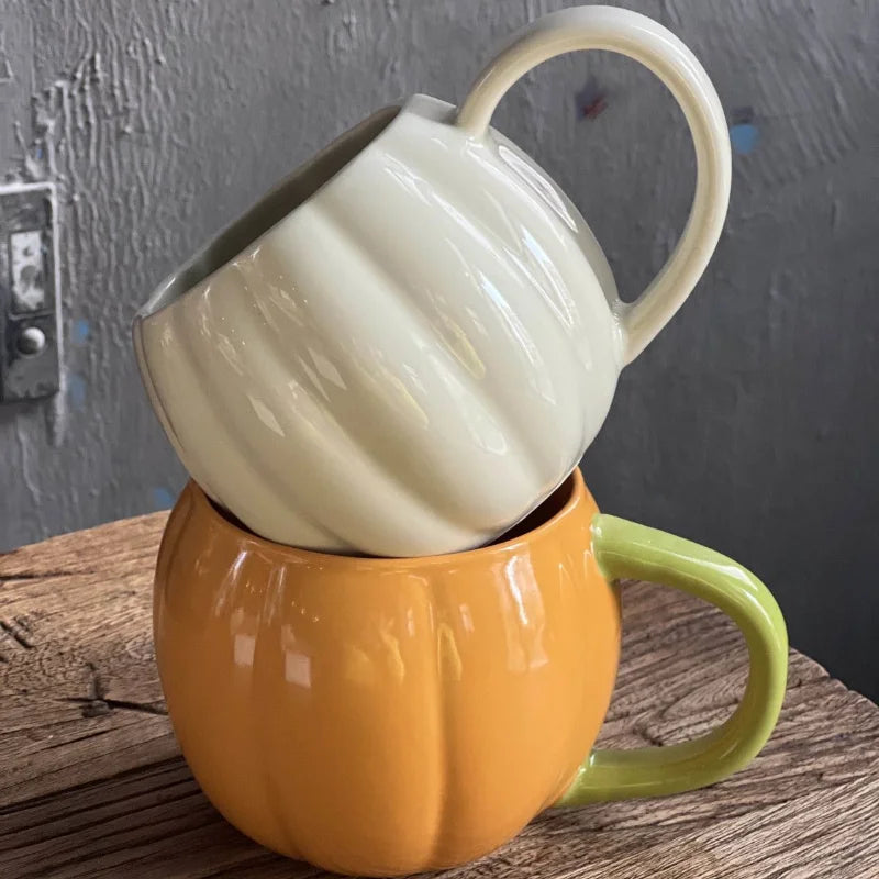 Halloween Pumpkin Ceramic Cup