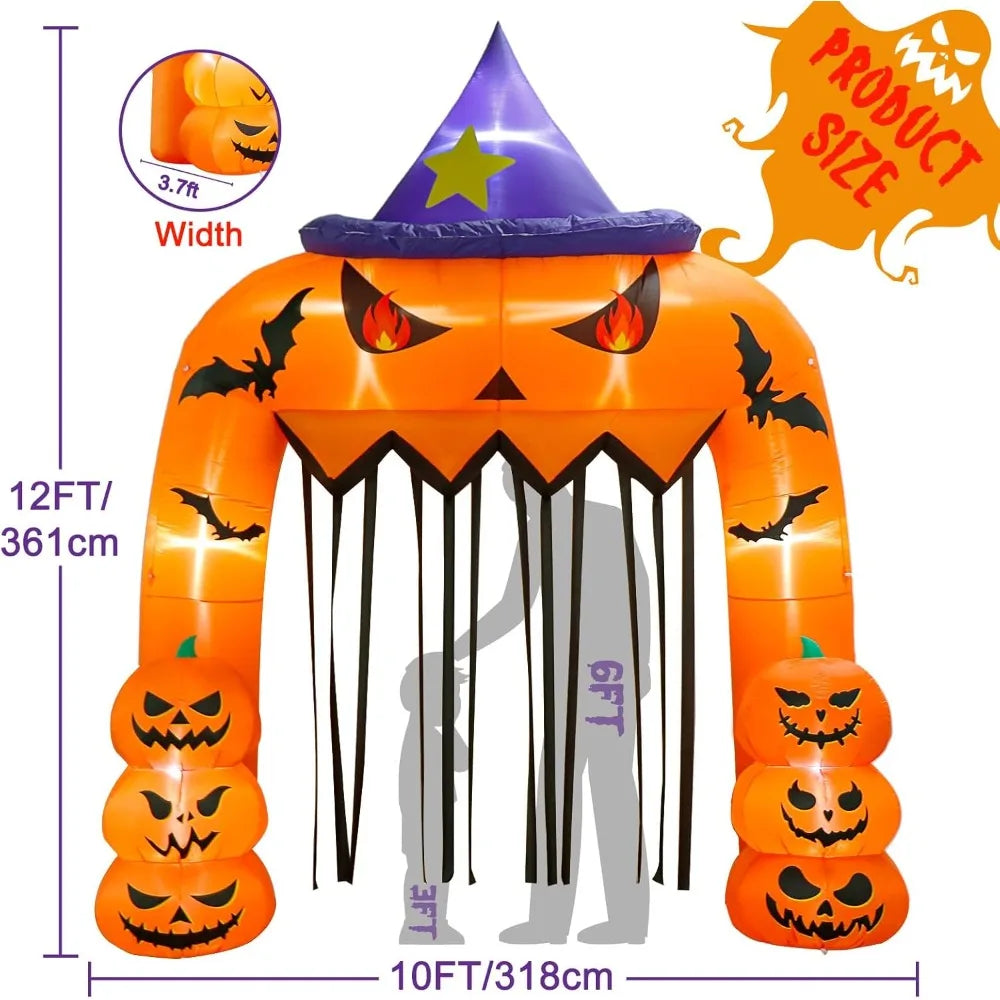 Halloween Inflatable Pumpkin Archway