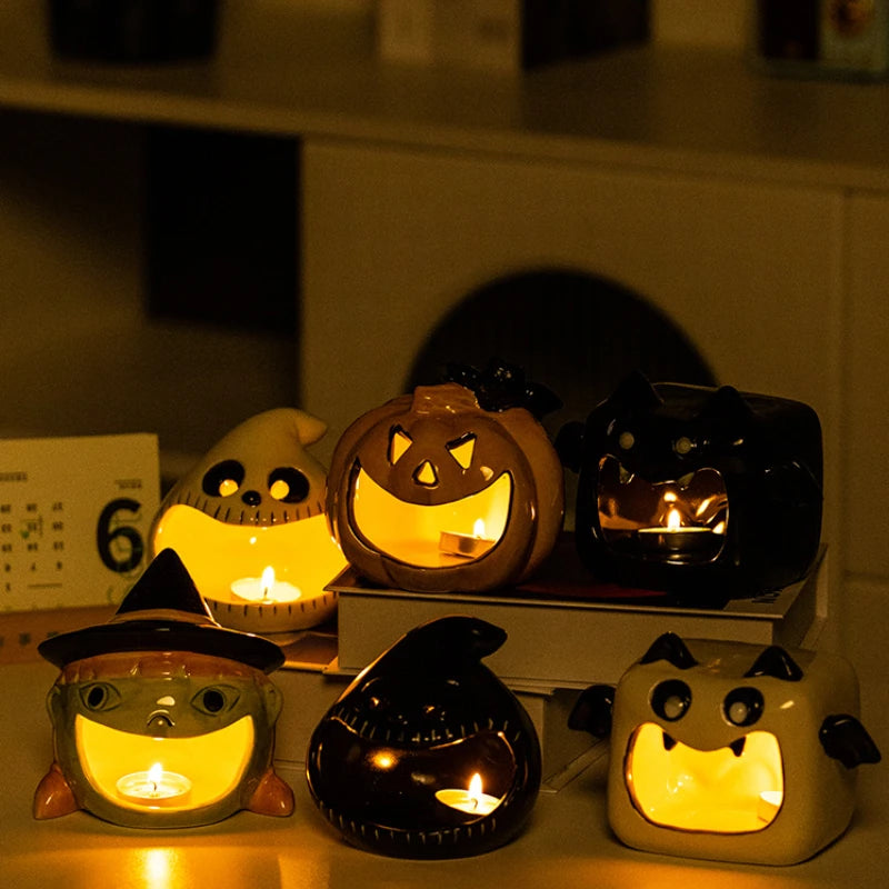 Creative Halloween Cute Ghost Candlestick