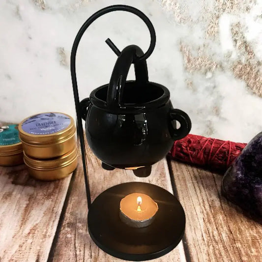 Spooky Witches Cauldron Hanging Essential Oil Burner