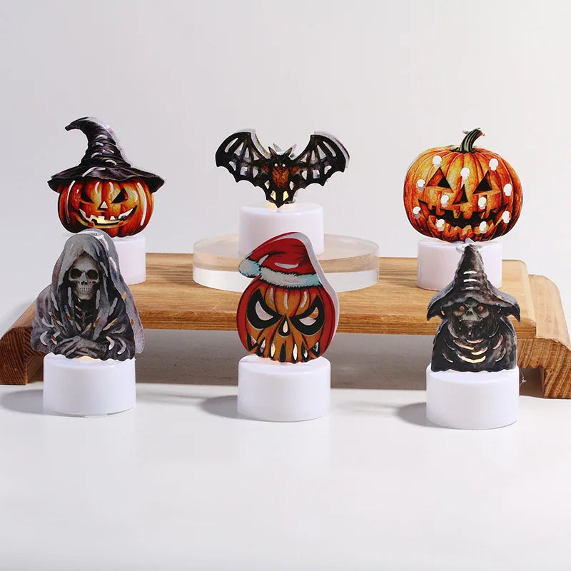 New Halloween LED Ghost Pumpkin Candle Light