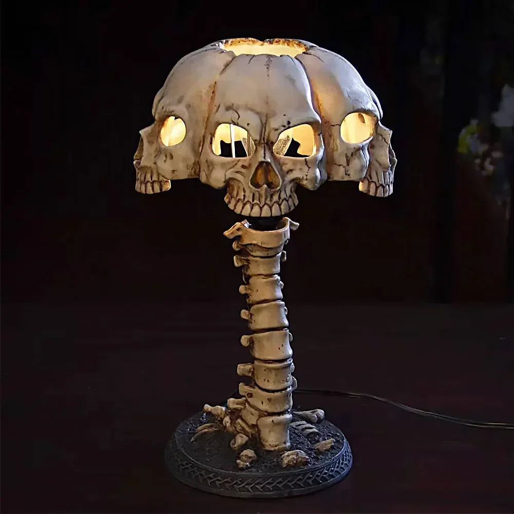 3D Gothic Skull Table Lamp