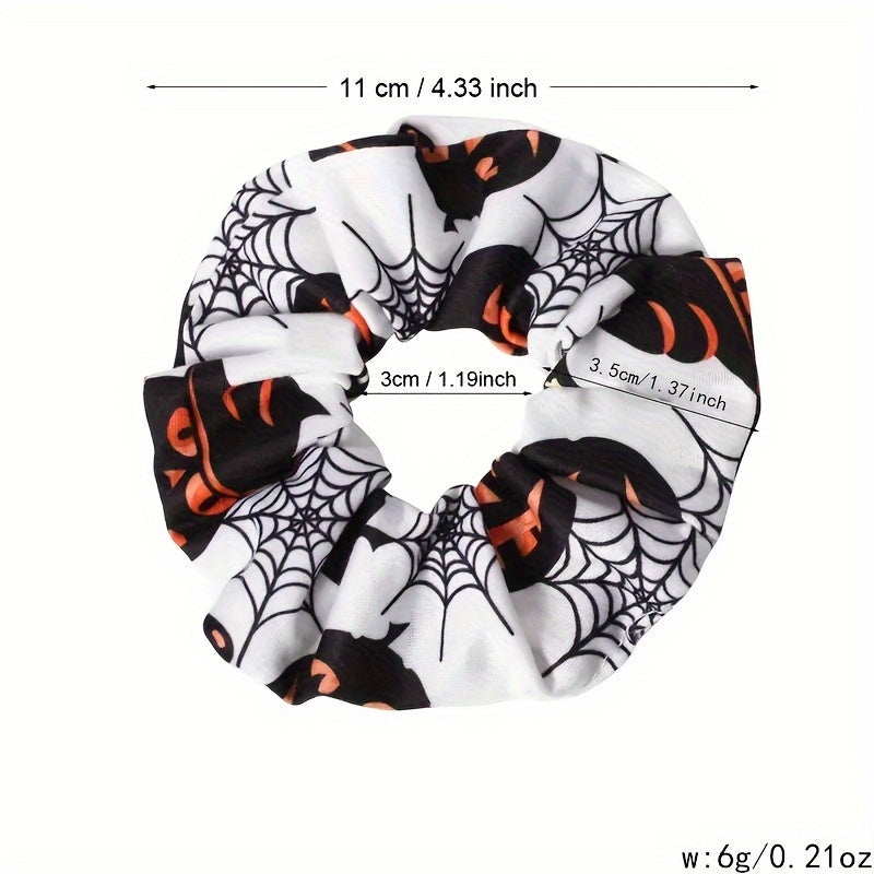 Spooky Halloween Hair Scrunchies - 4 Pack