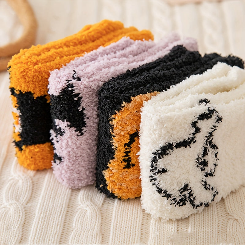 4-Pair Halloween Pattern Socks