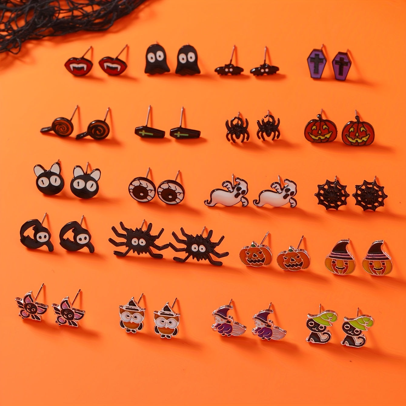 20-Piece Halloween Earring Set