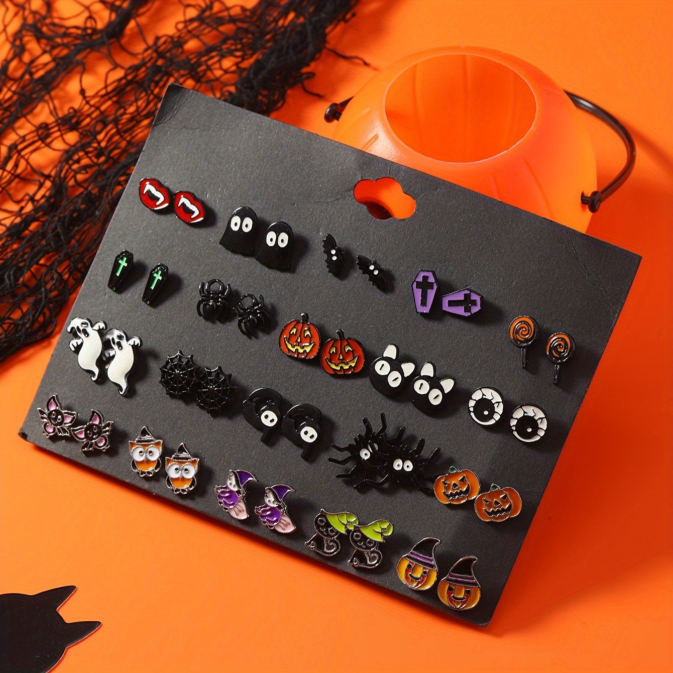 20-Piece Halloween Earring Set